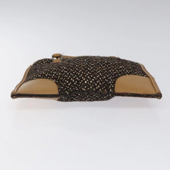 PRADA Hand Bag Wool Brown Auth - Picture 6 of 16